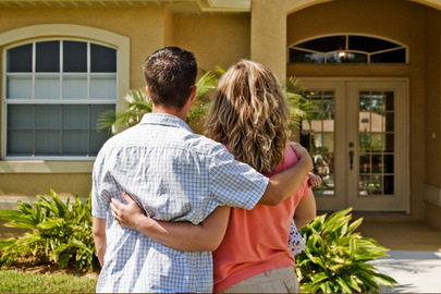 irvinehomes.ocregister.com Couple Infront of House Curb Appeal