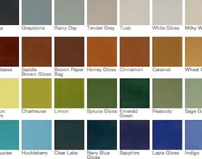 Fireclay Tile Debris Series Gloss Colors partial