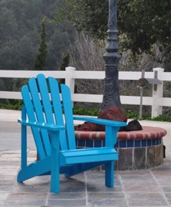 blue Adirondack Chair - Blue