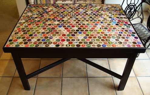 Bottlecap Table Bottle Caps DIY - Table