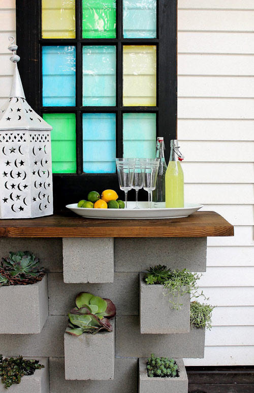 diy-with-cinder-blocks DIY with Cinder Blocks - Table