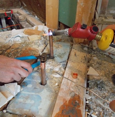 Soldering Soldering Copper Pipe Fittings - Soldering Shot 1