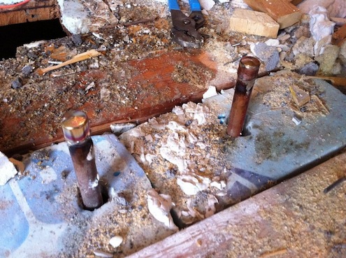 Finished Soldering Copper Pipe Fittings- Finished