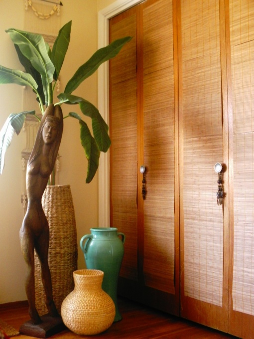 Closet Door DIY - Bamboo Place Mats