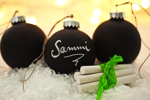 DIY Chalkboard Ornaments