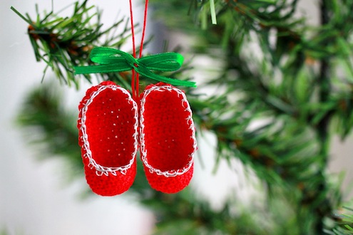 DIY Crochet Slippers Ornament