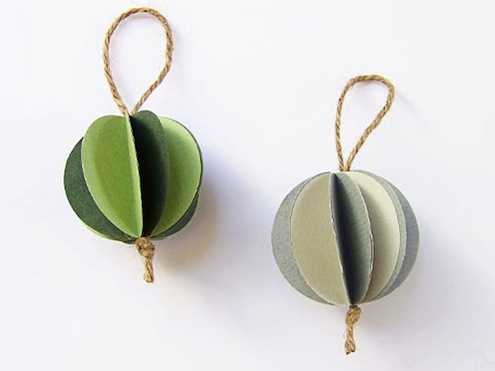 DIY Paper Ball Ornaments