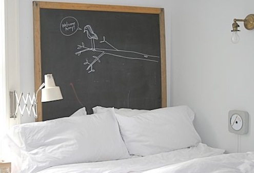 chalkboard-headboard DIY Headboard - Chalkboard