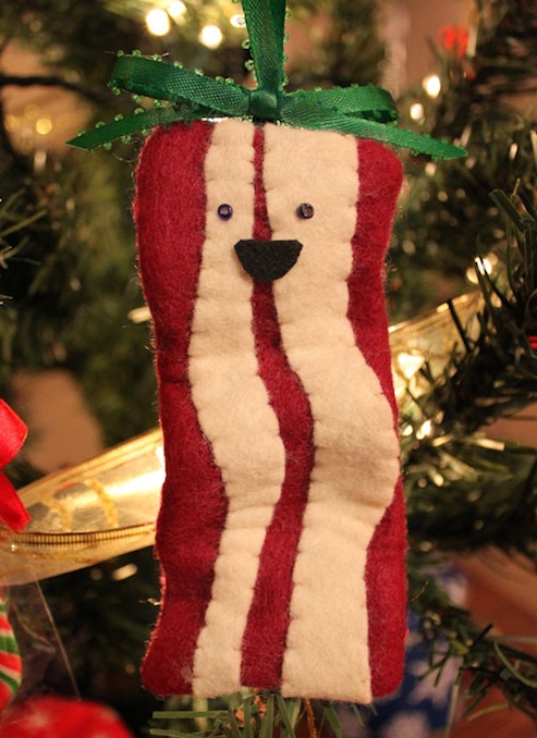 DIY Bacon Ornaments