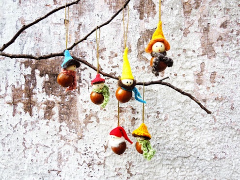 DIY Macadamia Nut Ornaments