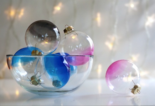 DIY Ombre Ornaments