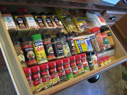 cardboard-organizer DIY Spice Rack - Cardboard Organizer