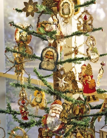Vintage German feather Christmas tree Feather Christmas Trees - Vintage German