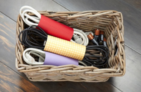 diy-organization-ideas-cardboard-roll DIY Organization Ideas - Cardboard Roll