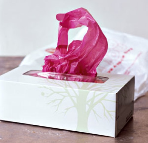 diy-organization-ideas-tissue-box-plastic-bag-dispenser DIY Organization Ideas - Tissue Box Plastic Bag Dispenser