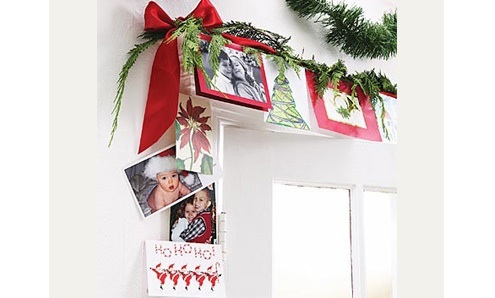 Doorway Border Christmas Card Display Christmas Card Display - Doorway Border