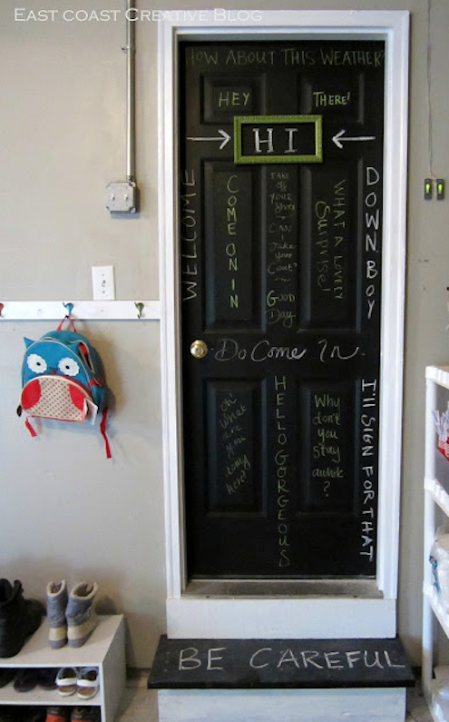 chalkboard-paint-diy-door Chalkboard Paint DIY - Door