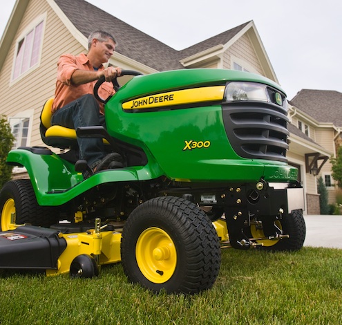 John Deere X300 Tractor Mower