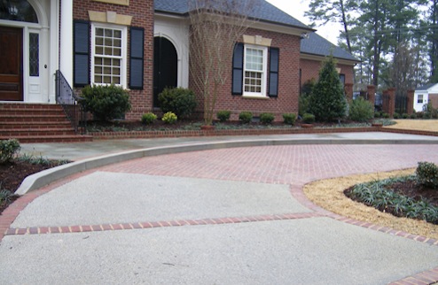 driveway-design-brick-and-concrete Driveway Design - Brick and Concrete
