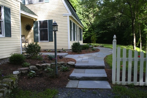 slab-steps Bluestone Walkway - Slab Steps