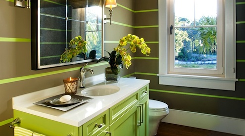 painted-stripes Home Color Ideas - Painted Stripes