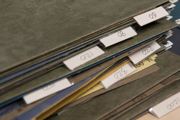 hanging-files Storing Sandpaper - Hanging Files