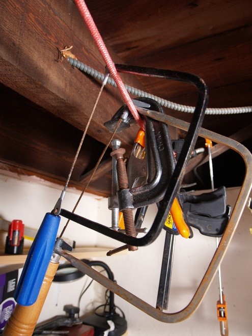 bungee-cord-hangers Workshop Storage - Bungee Cord Hangers