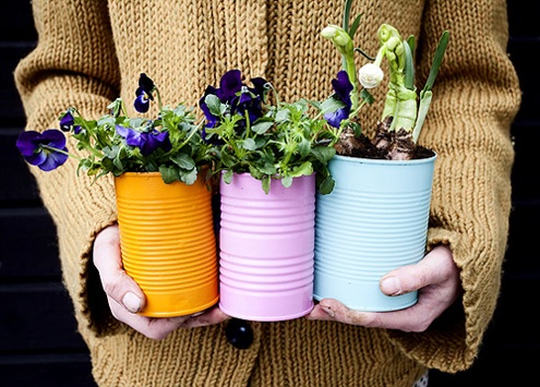 planters Tin Can Projects - Planters