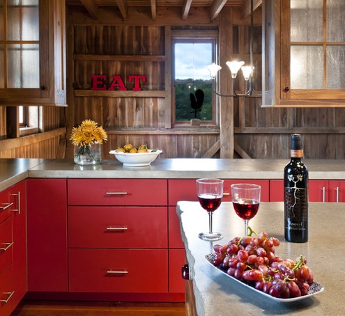 red-kitchen Effects of Color on Mood - Red Kitchen
