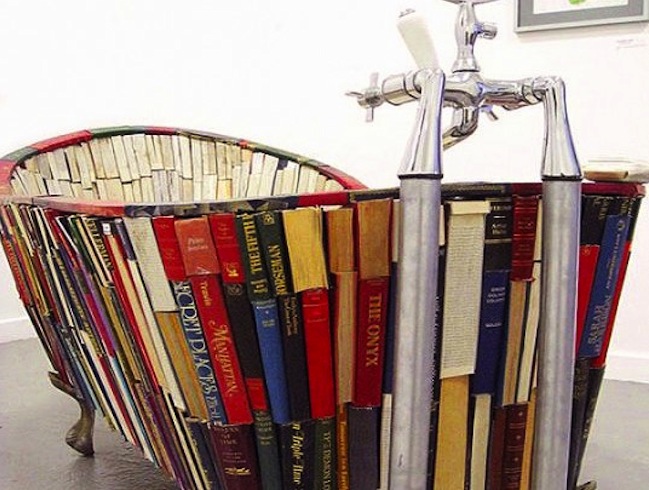 diy-Wanne Repurpose Bücher - DIY Tub