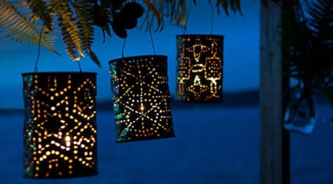 Revive Outdoor Living Areas - DIY Luminaries