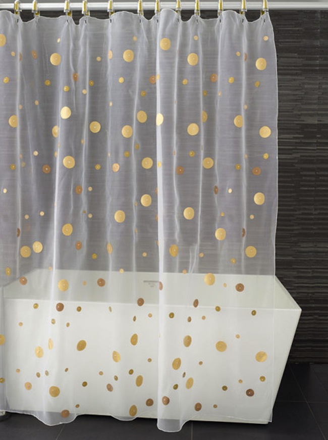 Shower-Curtain DIY Bathroom Ideas - Shower Curtain