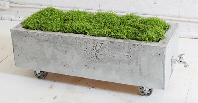 Concrete-Trough-Planter DIY Outdoor Furniture - Concrete Trough Planter