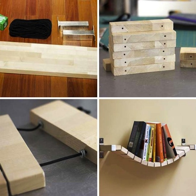 bending-shelves DIY Bookcases - Bending Shelves