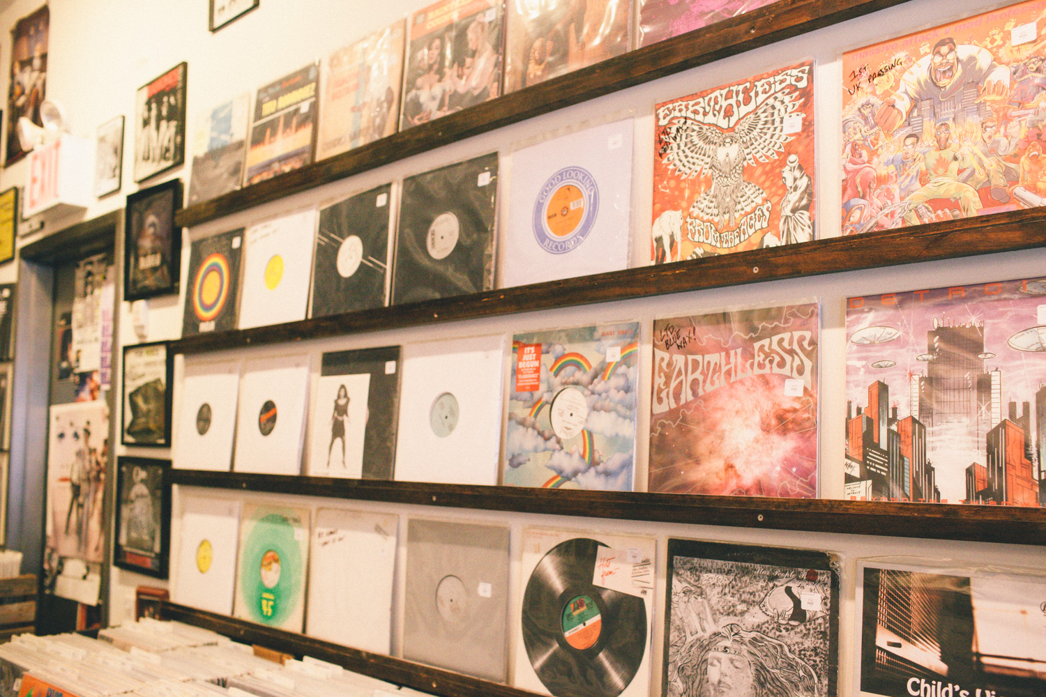 Jay Smooth shopping for records at Co-op 87 Records