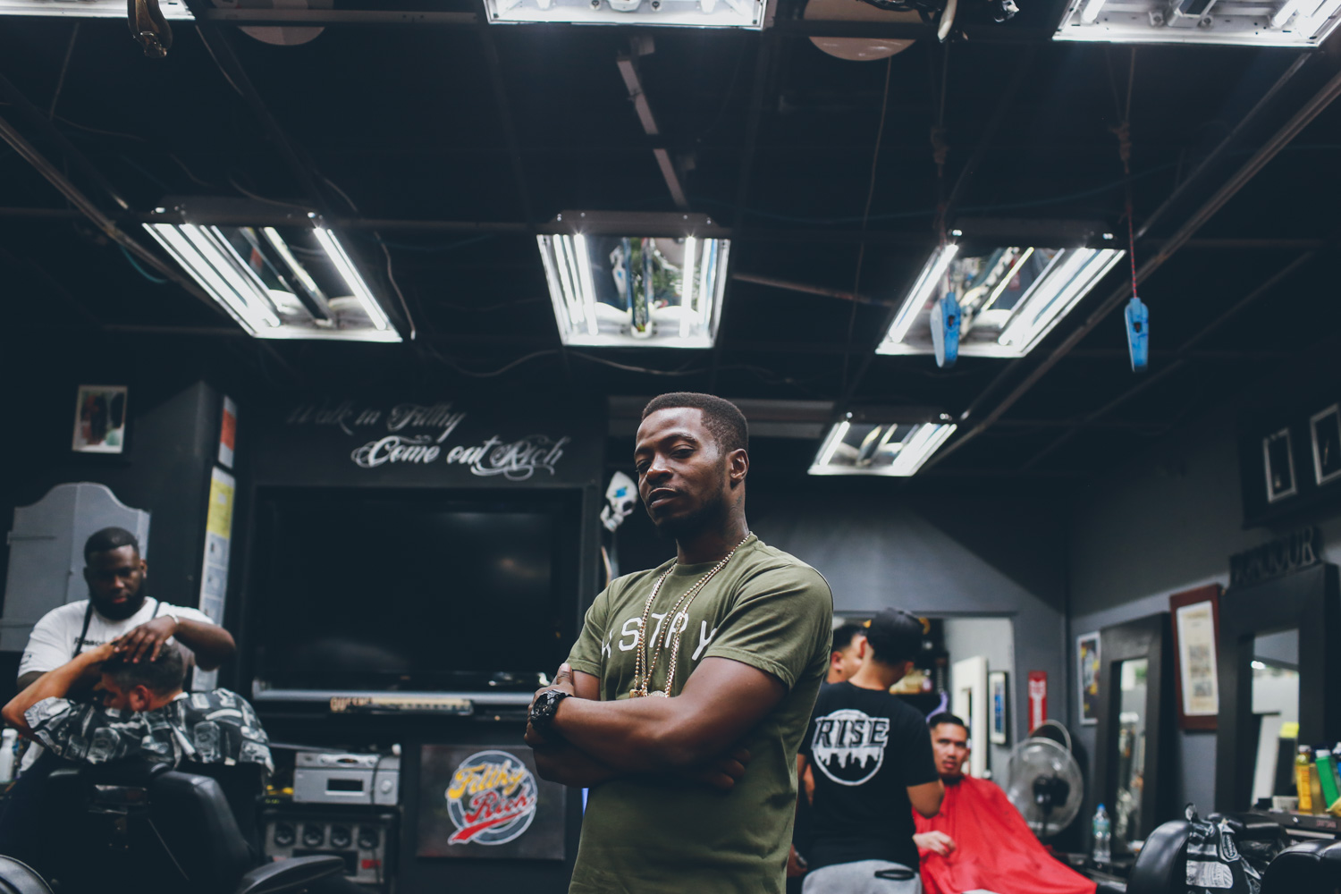 Jungle in Filthy Rich Barbershop