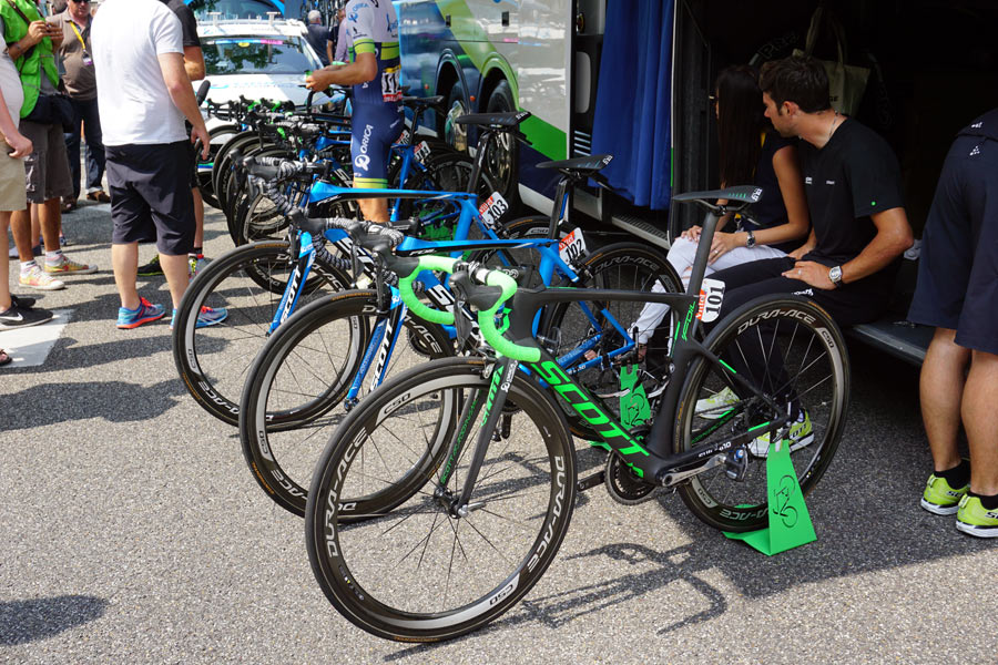Orica Greenedge's Scott road bikes 