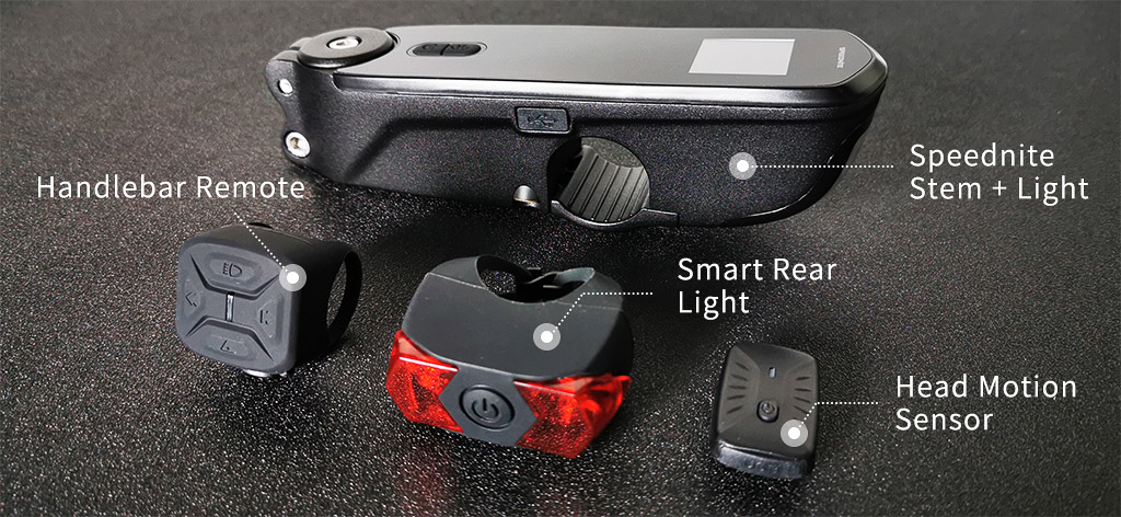 Speednite smart bike stem illuminates 