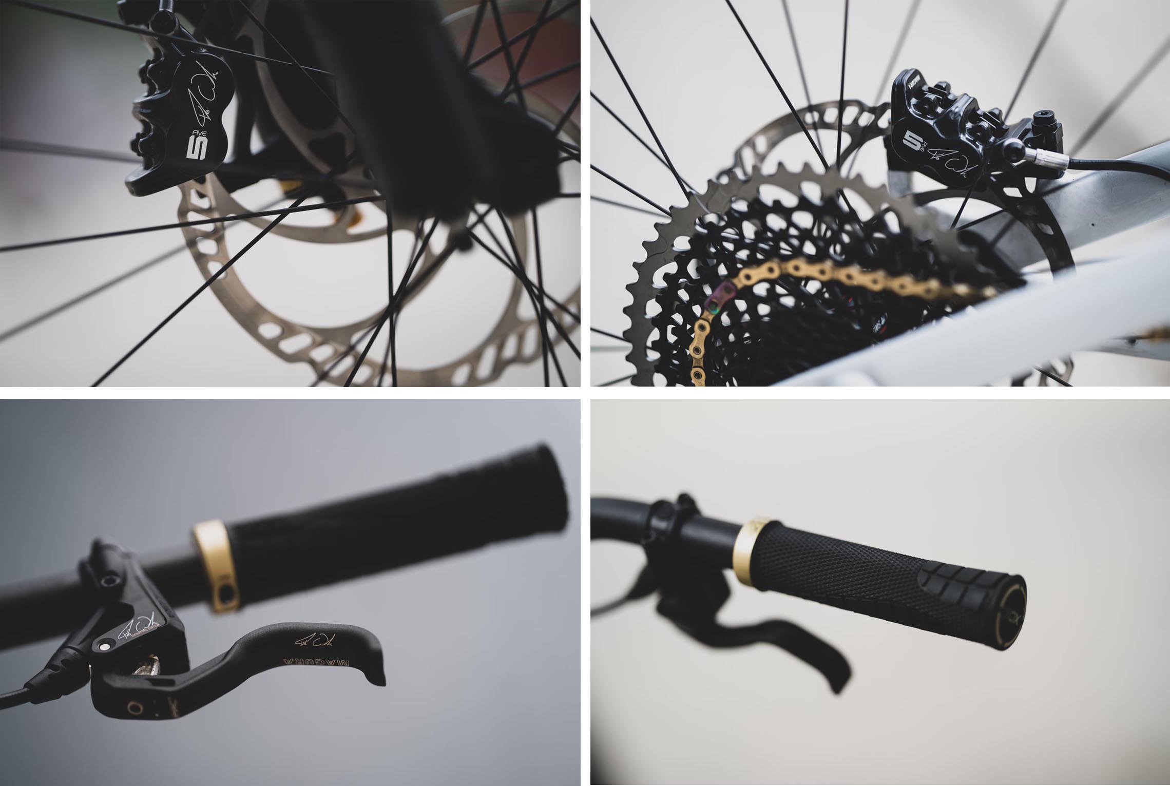 Magura MT5 brakes, SQLab cockpit 