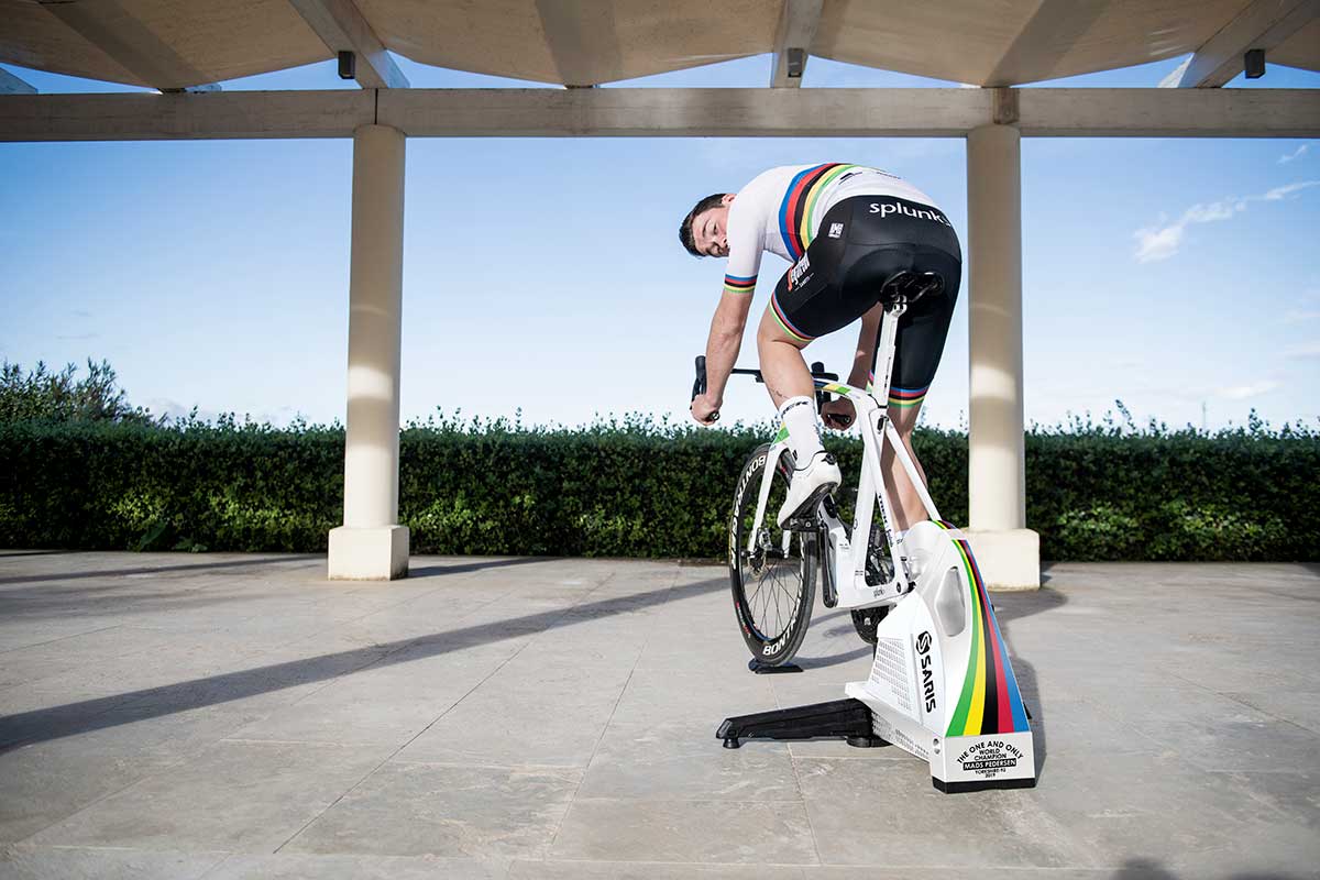 indoor trainer saddle positioning 