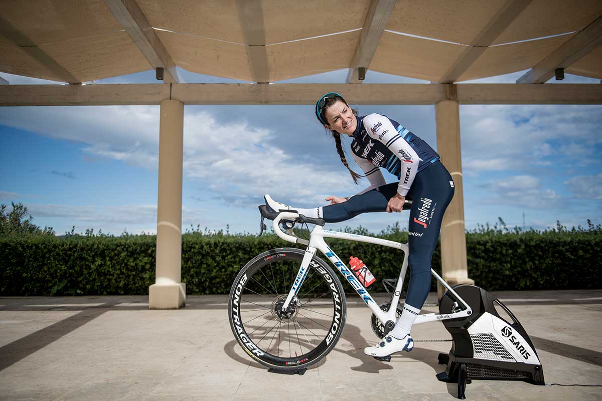 indoor trainer saddle positioning 