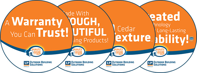 Feature and Benefit Circle Signs