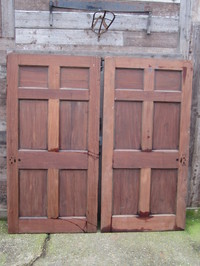 Pair Of Georgian Solid Mahogany Doors