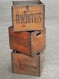 Vintage R Whites Lemonade Crates