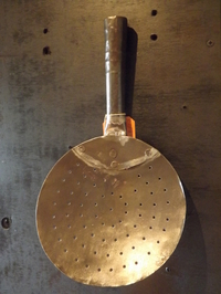 c1890 Perforated Skimmer / Chestnut Roaster