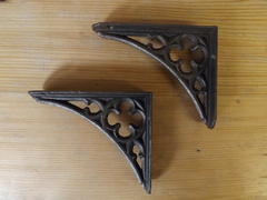 c1890 Gothic/ Ecclesiastical Victorian Shelf Brackets