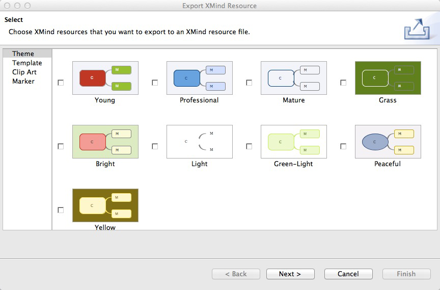Import & Export XMind Resource Bundle
