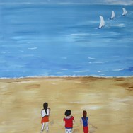 The beach