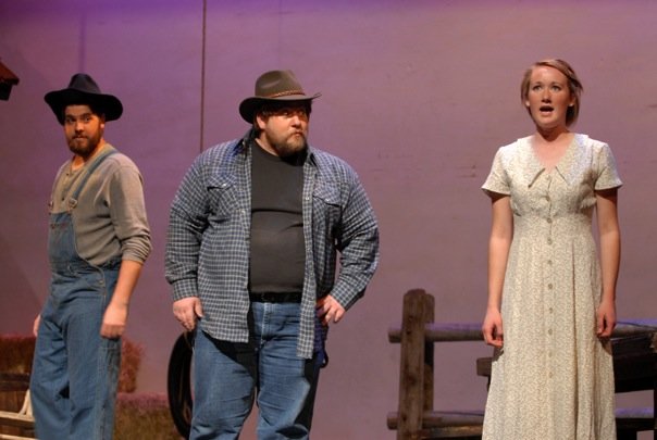 Top, The Tender Land (with Russell McGovern as Martin and Kristina Hutchings as Laurie)