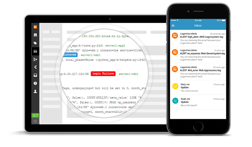 Logentries by Rapid7 Alerts, Tracking across Multiple Platforms